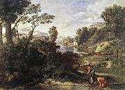 Nicolas Poussin Landscape with Diogenes Sweden oil painting reproduction